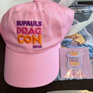 Rupauls Dragcon 2022 Hat and Enamel Pin